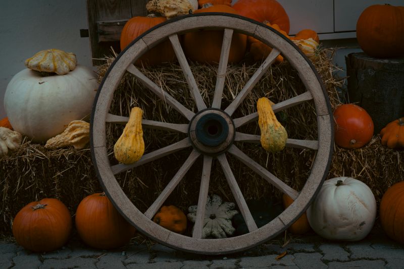 Harvest Wheel Decor