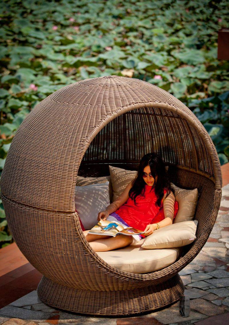 Egg-Shaped Cocoons at Cambria Hotel Rooftop