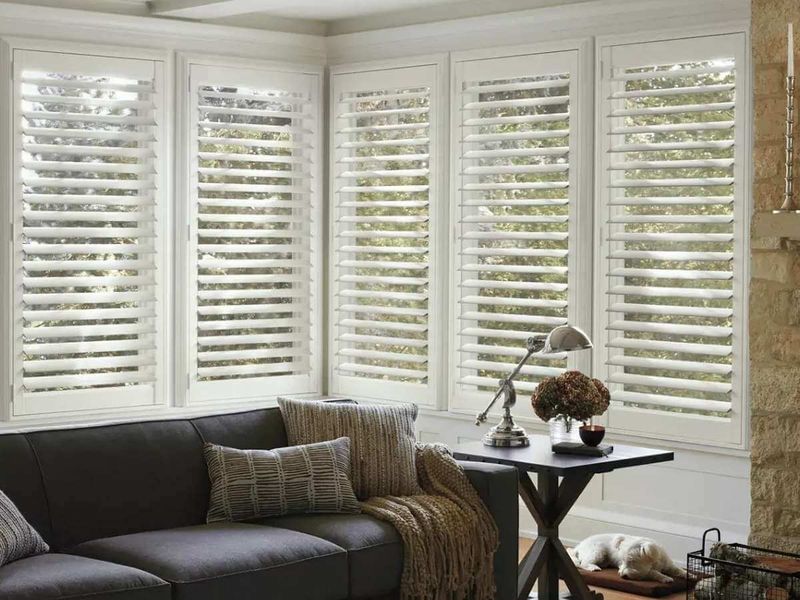 8 Boston Brownstone Window Treatments That Keep The Light Flowing - Decor Hint Plantation Shutters with Movable Louvers