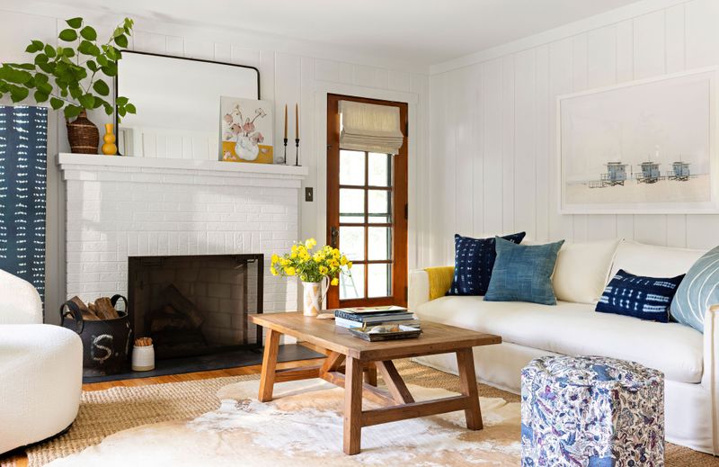 Slipcovered Sofas With Layered Throw Pillows