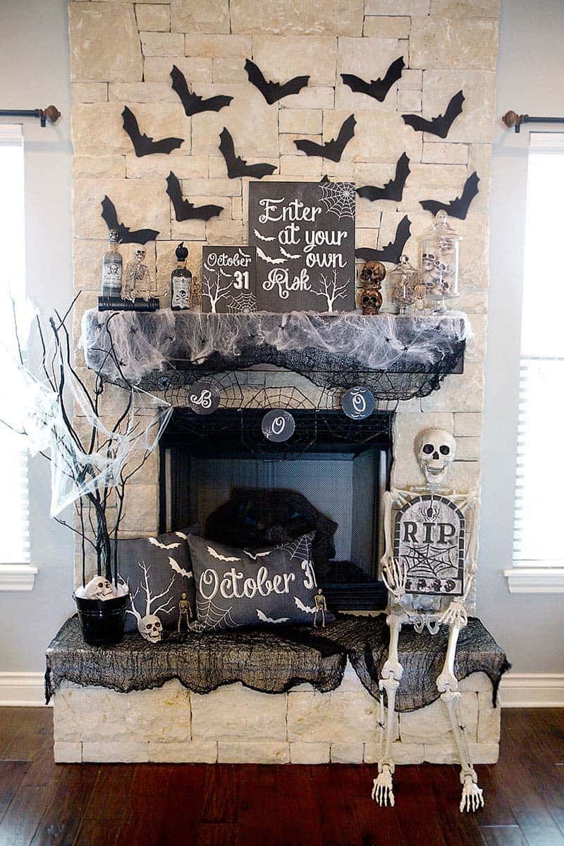 Rustic Wooden Skeleton Decorations