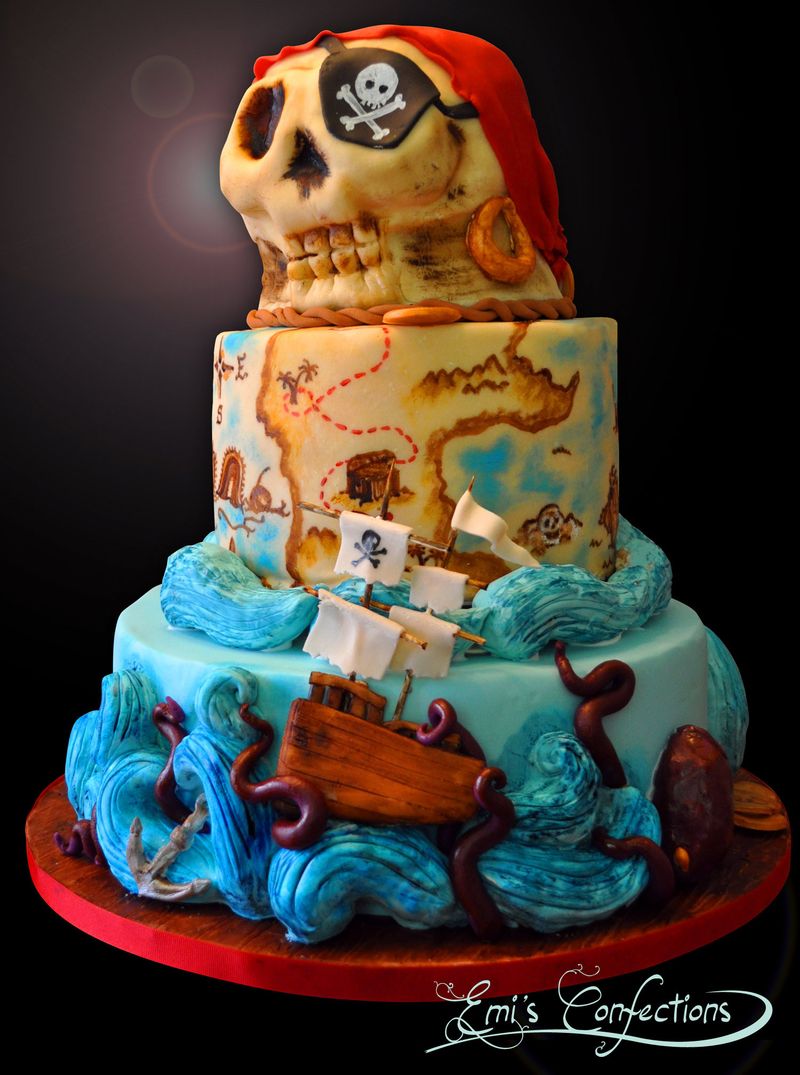 Skeleton Pirate Cake