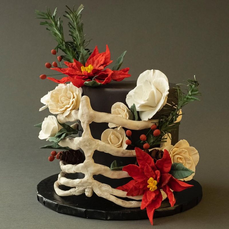 Skeleton Ribcage Cake