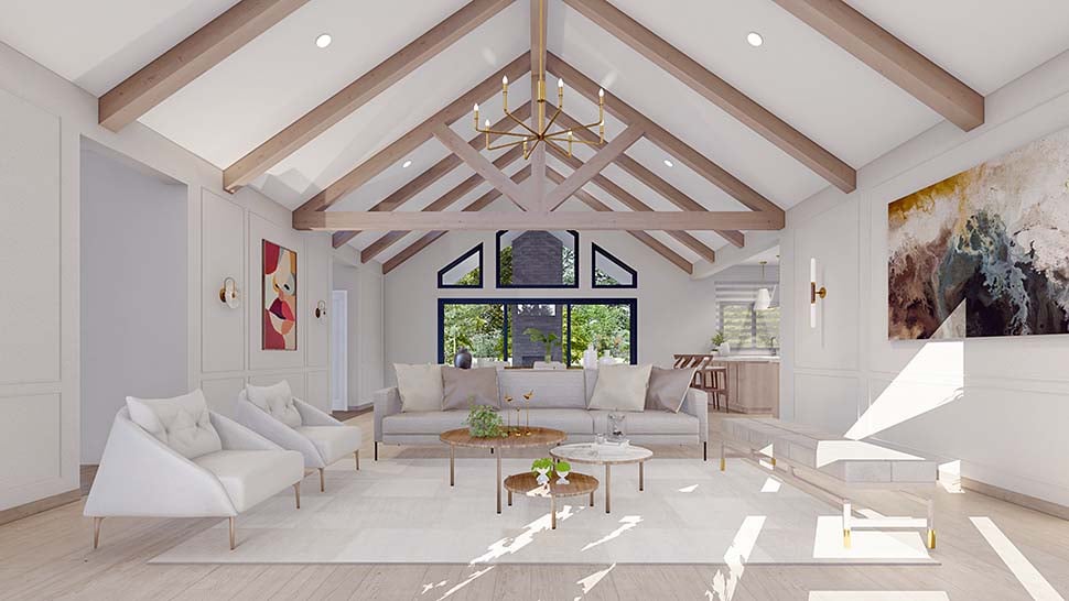 9 Features That Make This 2,030 Sq Ft Oregon Craftsman A Dream Come True - Decor Hint Soaring Vaulted Ceilings Create Dramatic Space