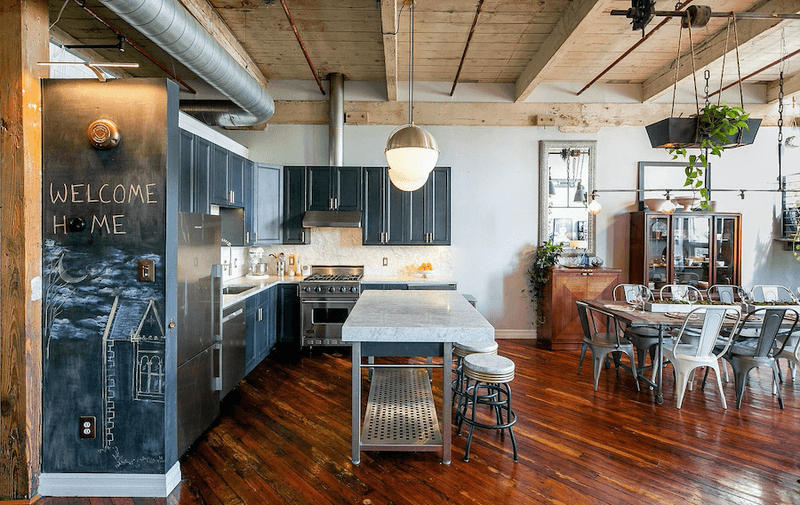 10 Philadelphia Kitchens With Warm Wooden Floors And Hidden Radiant Heating - Decor Hint Fishtown Industrial Loft Surprise