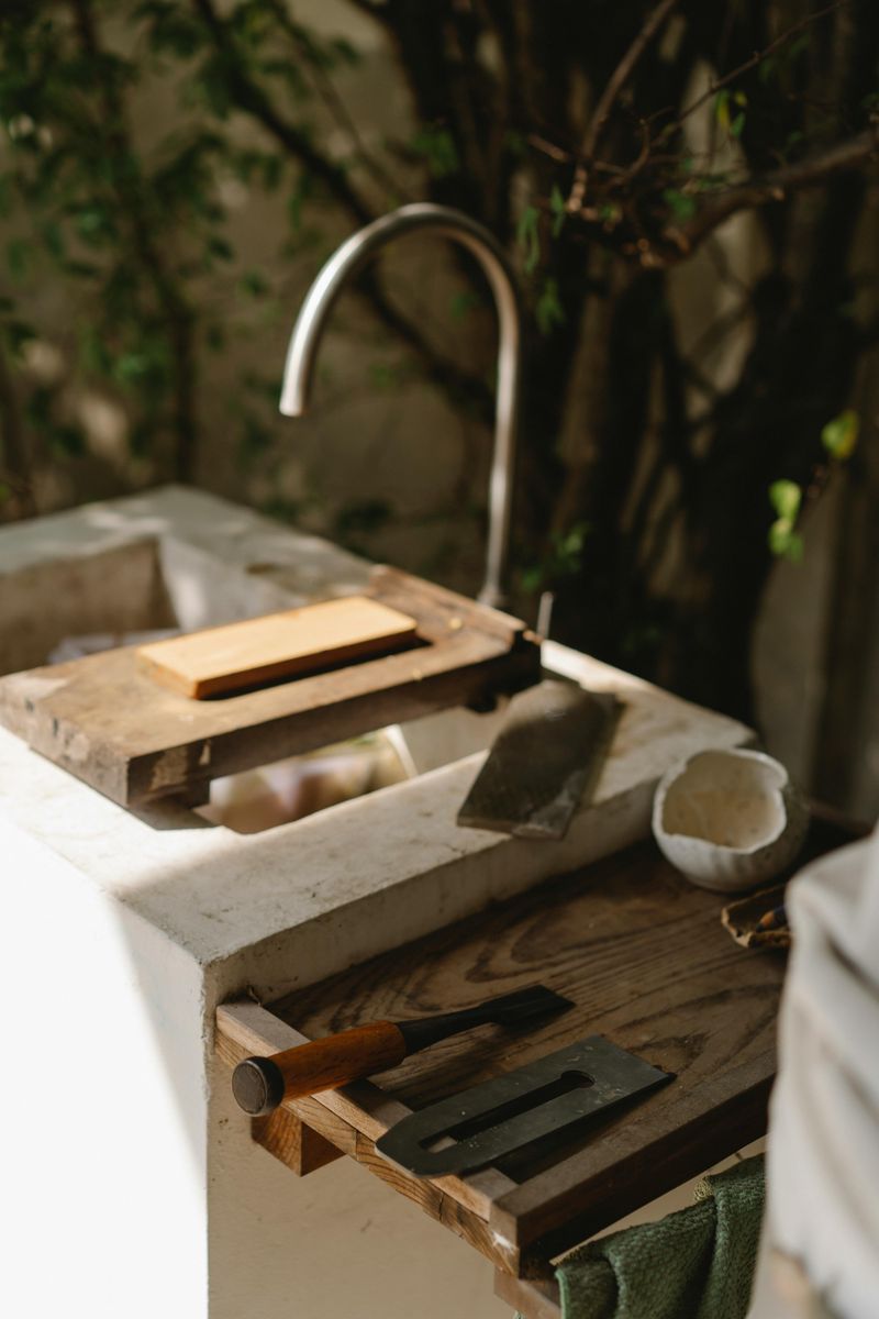 19 Budget-Friendly Approaches To Help You Design Outdoor Cooking Areas - Decor Hint DIY Outdoor Sink With Hose Connection