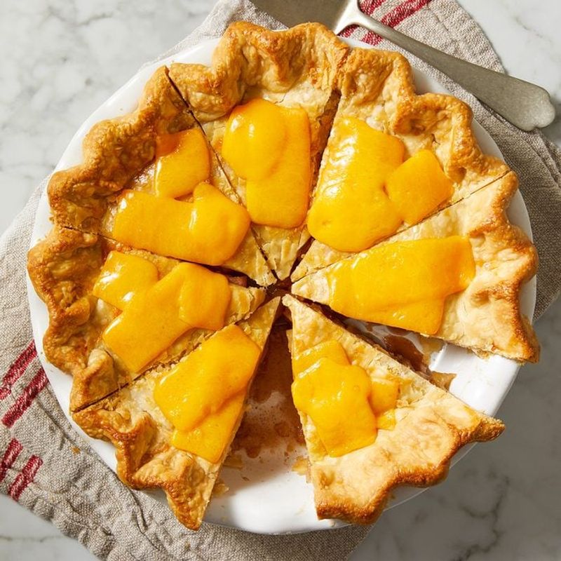 Spiced Cider Apple Pie with Aged Cheddar