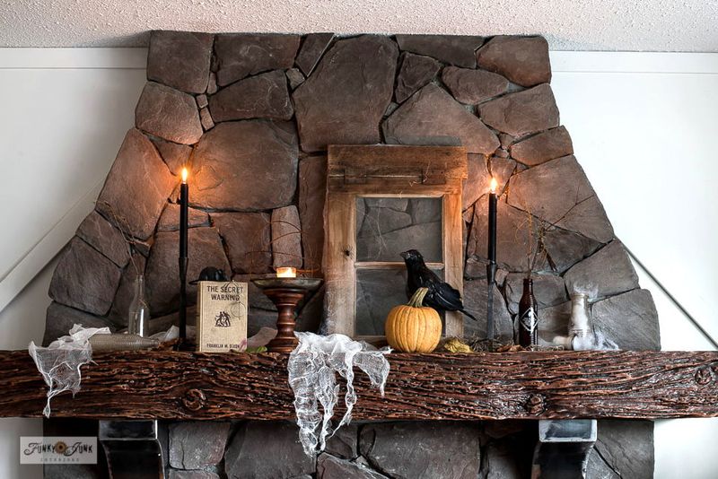 Kudzu-Covered Mantel Display