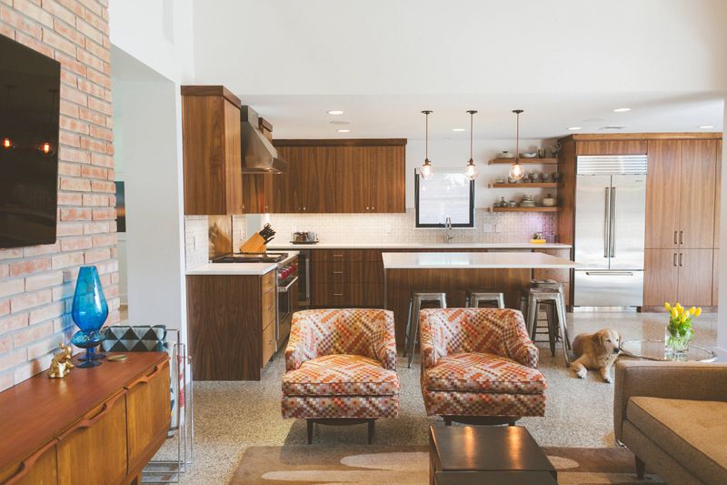Floating Media Walls with Ranch Memorabilia