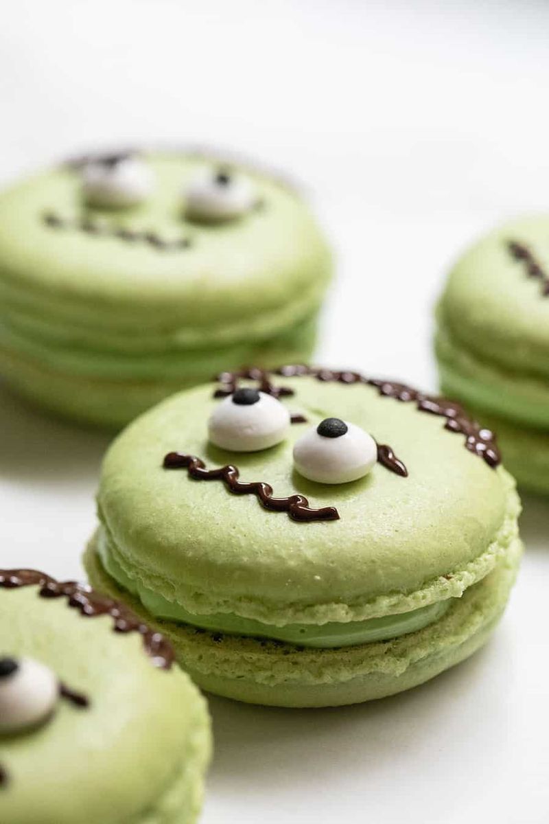 Frankenstein Matcha-Mint Muffins