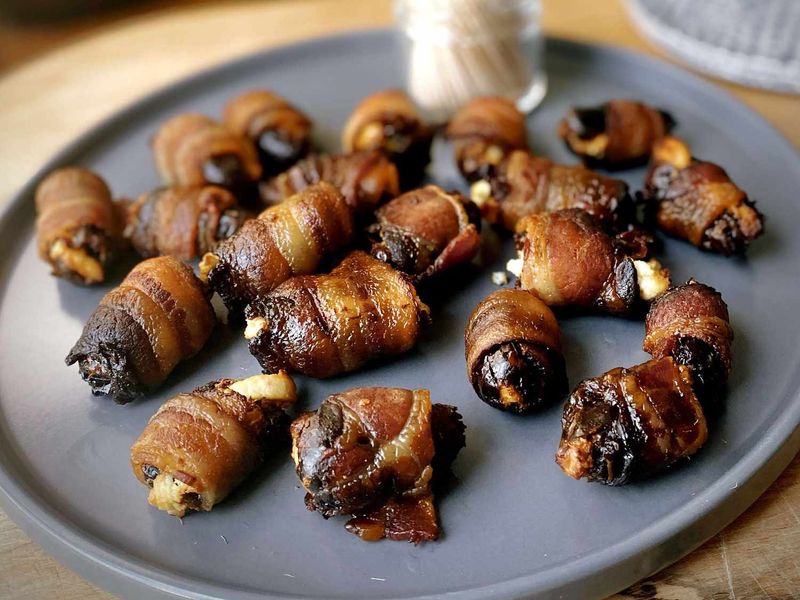 Mummified Bacon-Wrapped Dates