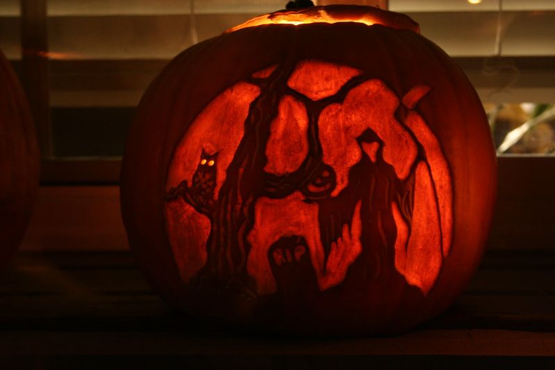 Haunted Graveyard Scene