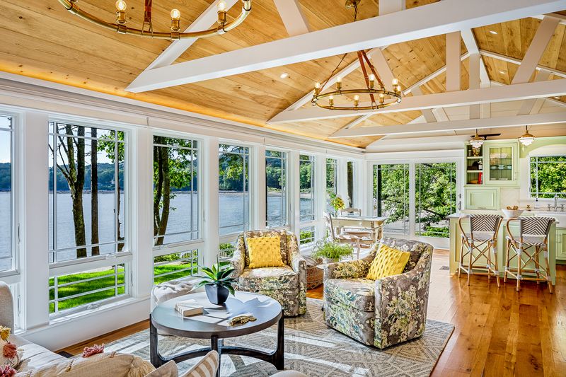 10 Cape Cod Cottages With Interiors That Sell The View - Decor Hint Rockers On The Deck Cottage In Falmouth