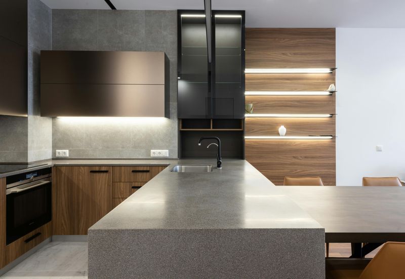 12 Concrete Counter Ideas That May Be Just What Your Kitchen Needs - Decor Hint Matte-finish concrete surfaces