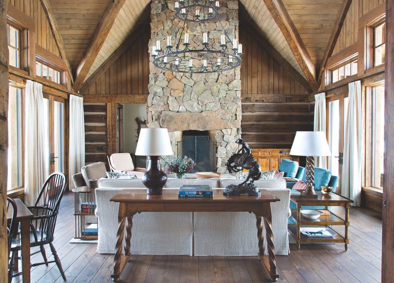 Exposed Timber Beams And Weathered Wood Accents