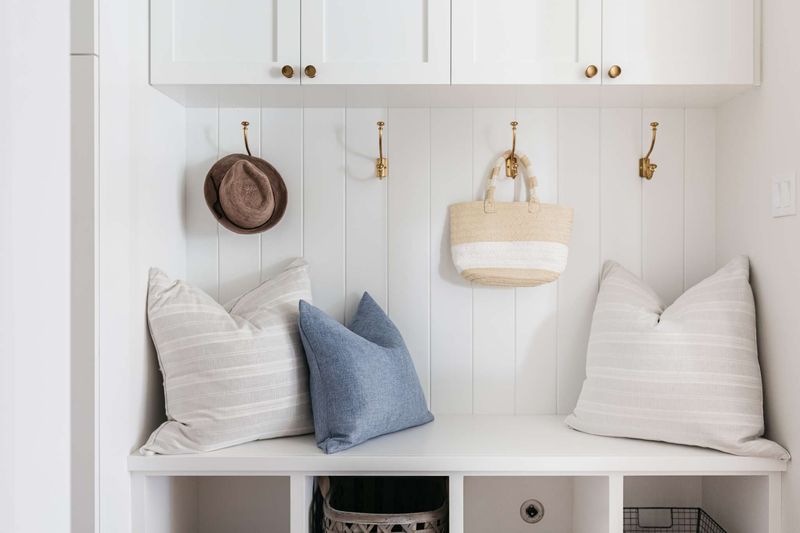 11 Budget-Friendly Austin Mudroom Upgrades For Aging-In-Place Living - Decor Hint Low-Cost Built-In Bench Seating