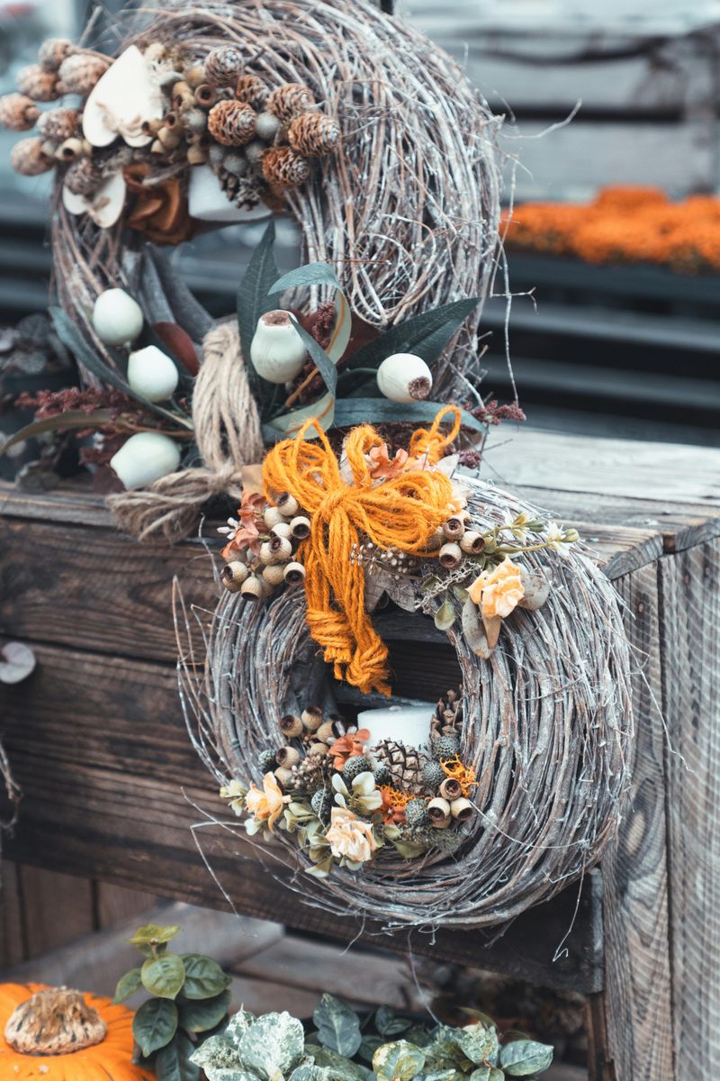 Acorn And Pinecone Wreath