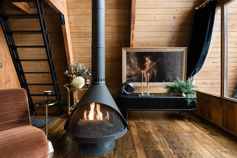 Floating Fireplace Focal Point