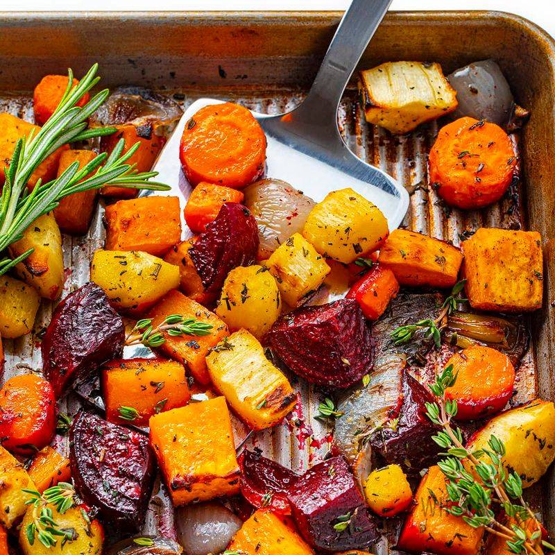 Honey-Roasted Root Vegetables With Rosemary And Garlic