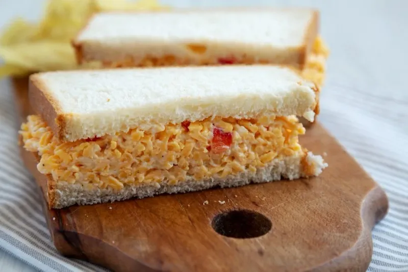 Pimento Cheese on White Bread