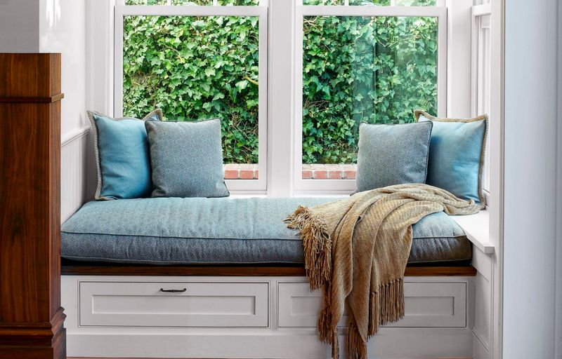 Furniture Slipcovers For Dated Built-Ins