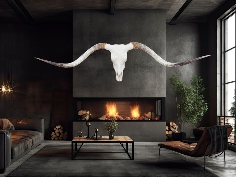 5 Minimalist Halloween Decorations That Work In Arizona Desert Homes - Decor Hint Bleached Animal Skull Displays