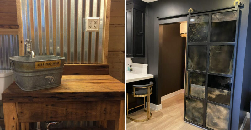 Texas Ranch Bathrooms With Rustic Elegance