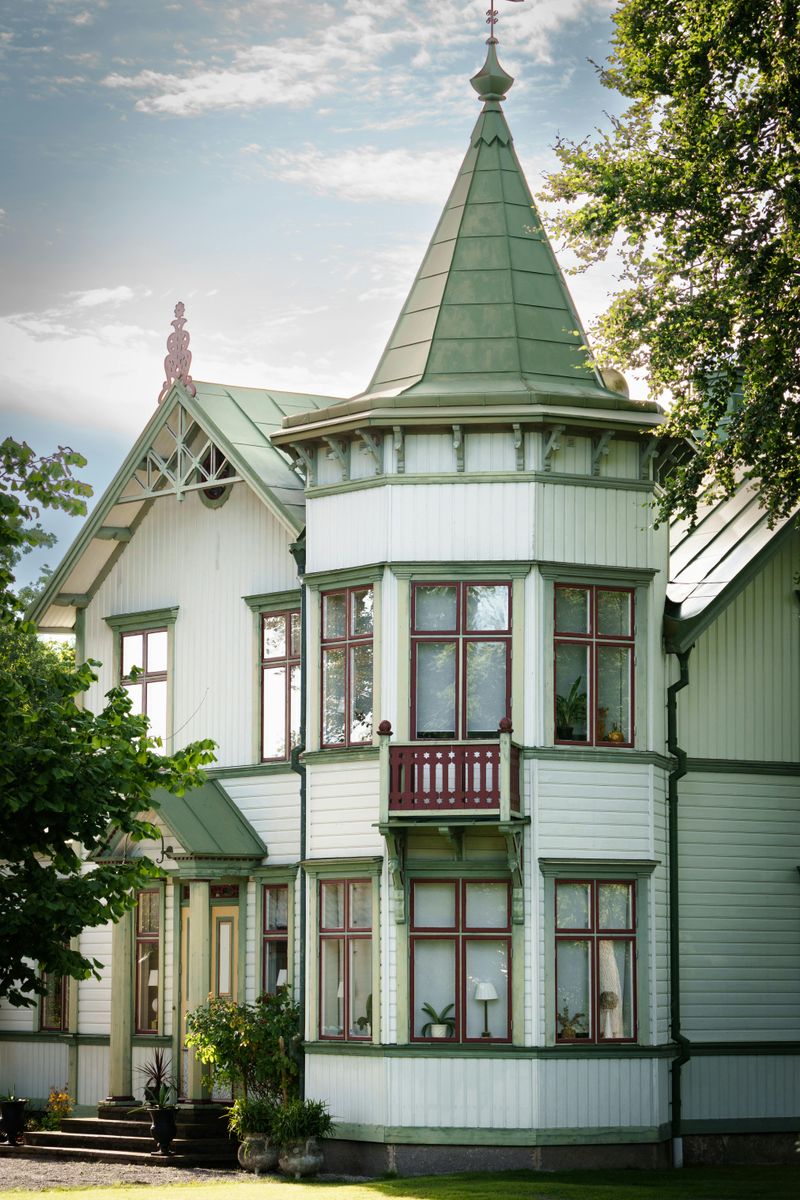 Rounded Turrets Or Towers