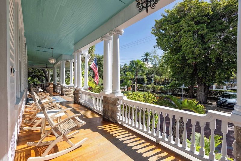 The Curry Mansion's Grand Colonnade
