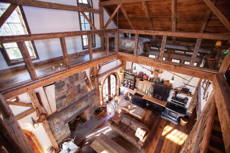 11 Vermont Barn Conversions With Surprising Modern Touches - Decor Hint Manchester's Timber Creek Glass-Floor Catwalk