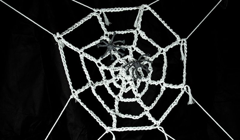 70s-Inspired Macrame Spider Webs