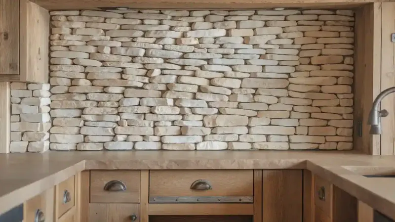 River Stone Backsplashes