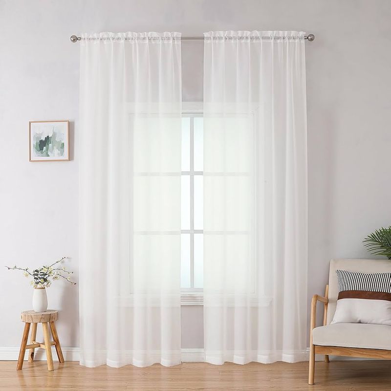 8 Boston Brownstone Window Treatments That Keep The Light Flowing - Decor Hint Sheer Linen Drapes