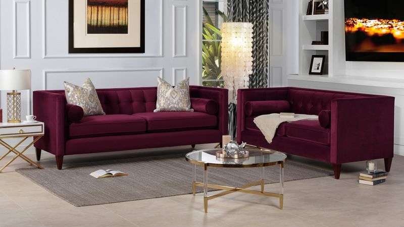 13 Practical Colors To Consider For Refreshing Your Living Room - Decor Hint Dramatic Burgundy
