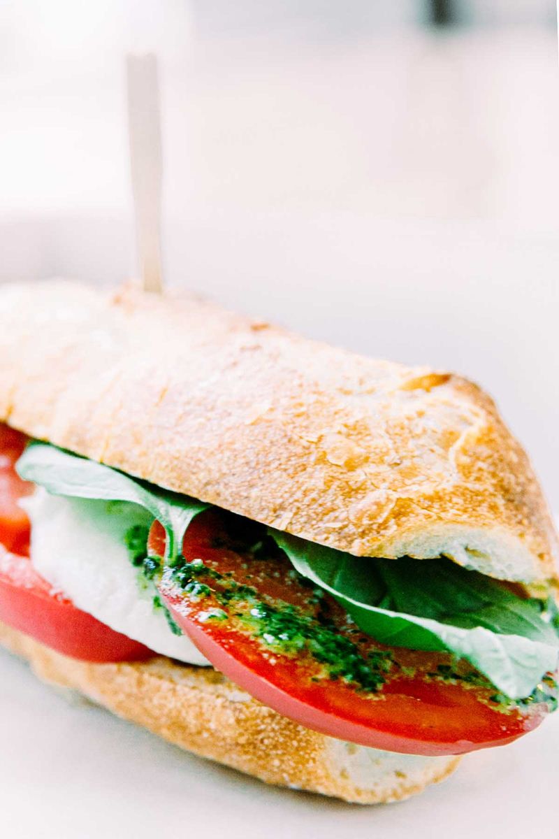 Pesto Caprese Sandwich