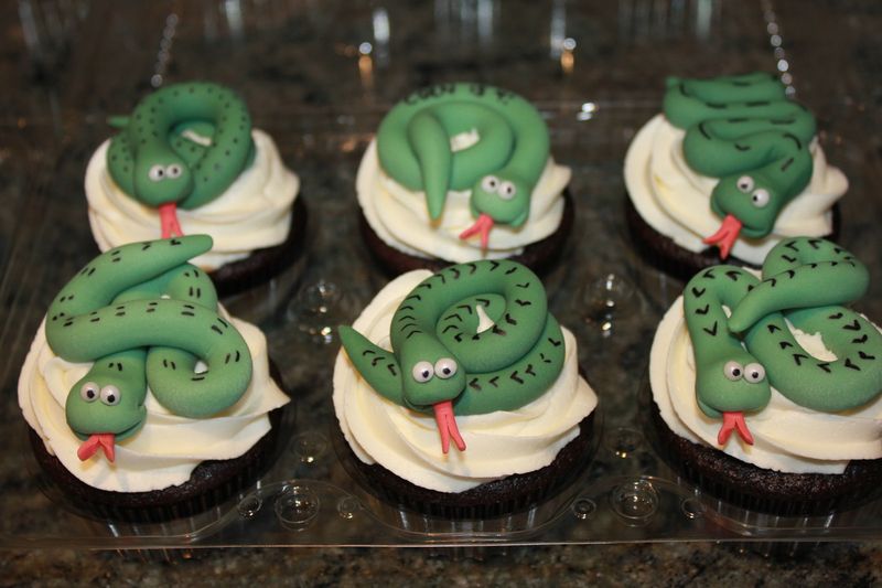 Rattlesnake Venom Cupcakes