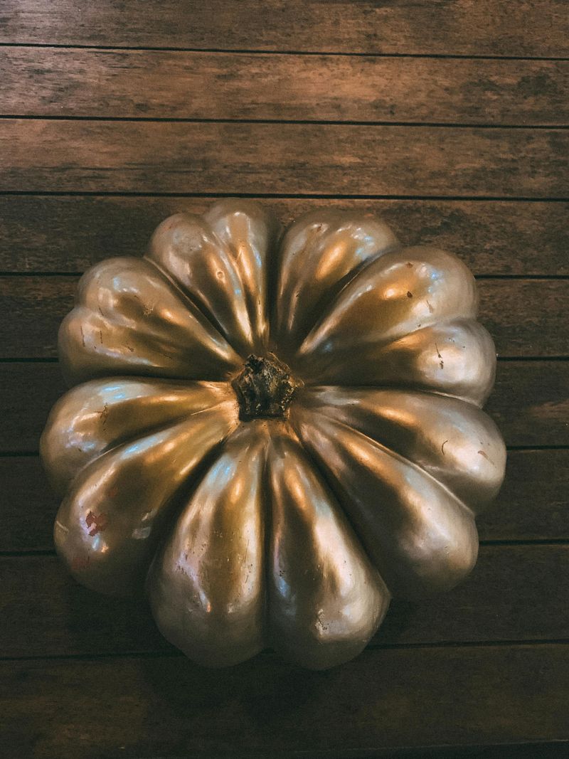Vintage Metal Pumpkin Decor