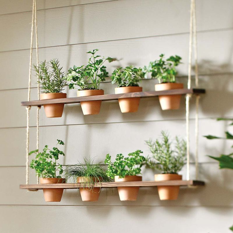 Pantry Door Herb Garden With Self-Watering System