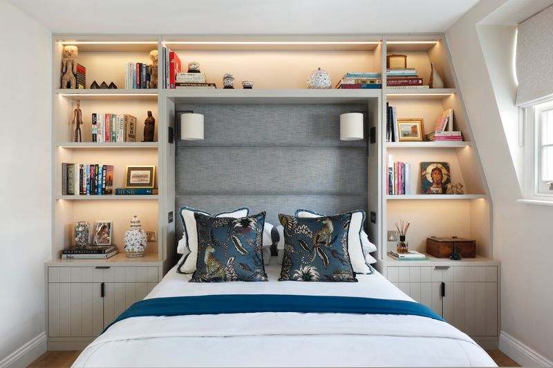 Bedroom Headboard Storage Systems