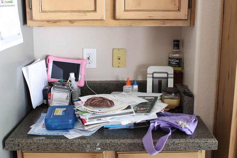 Allowing Paperwork Piles To Take Over Surfaces