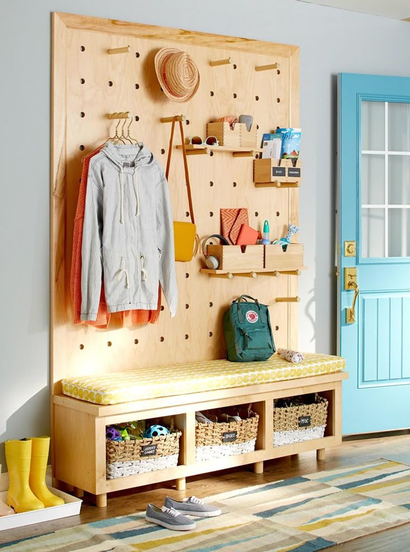 8 Brooklyn Studio Hacks To Boost Storage Without Clutter - Decor Hint Pegboard Wall for Customizable Storage