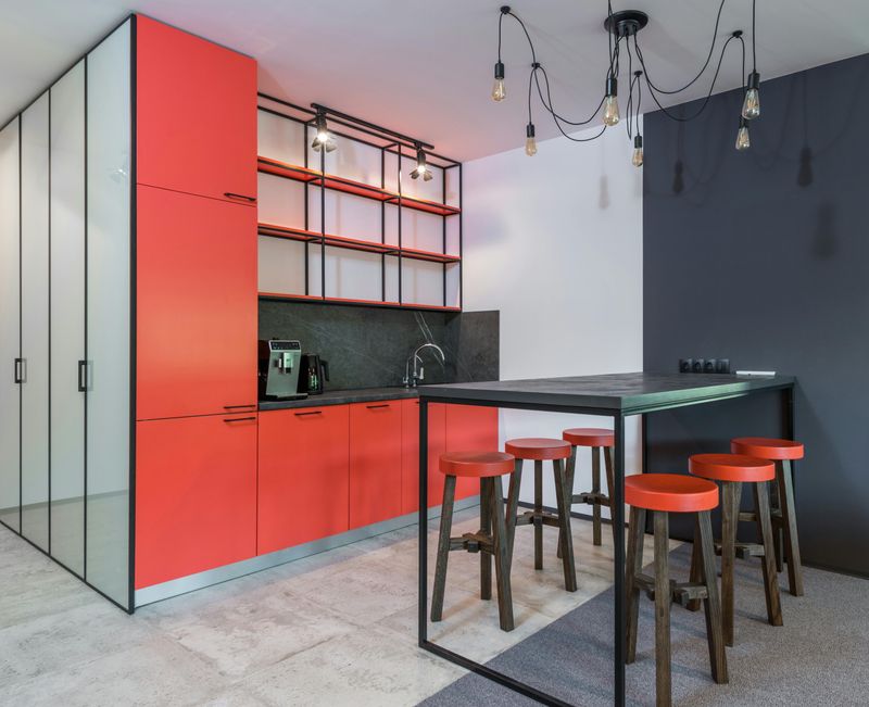 Bright Red Kitchens Raise Warning Flags