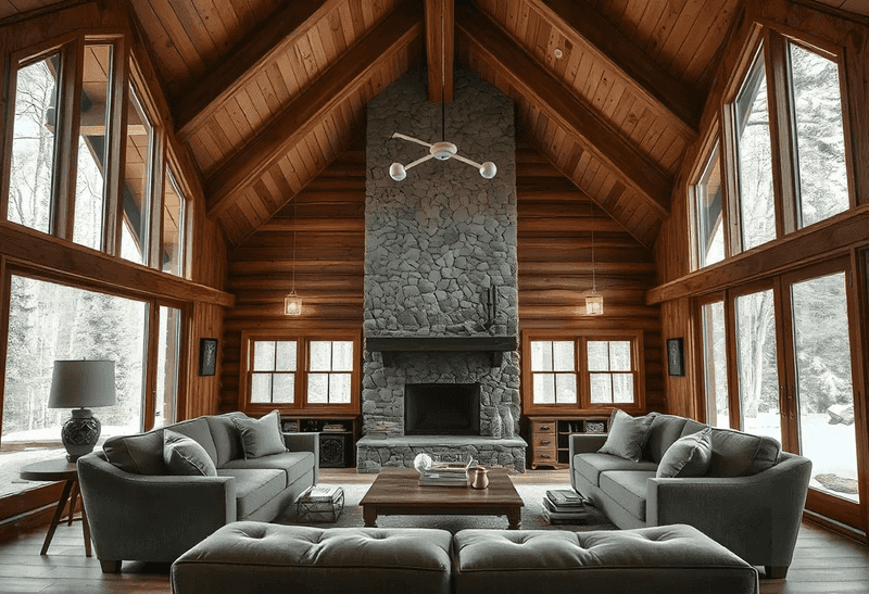 Vaulted Ceilings With Dramatic Beams