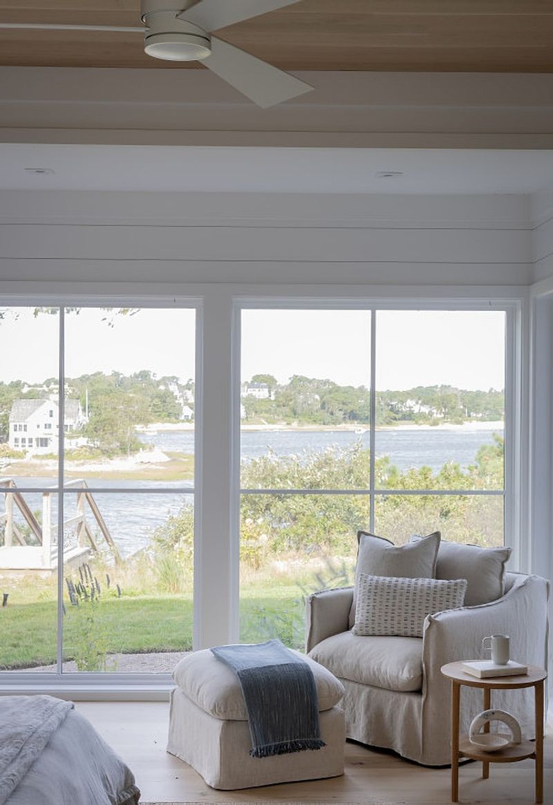 Breezy White Bedroom With Sea Glass Tones In Chatham