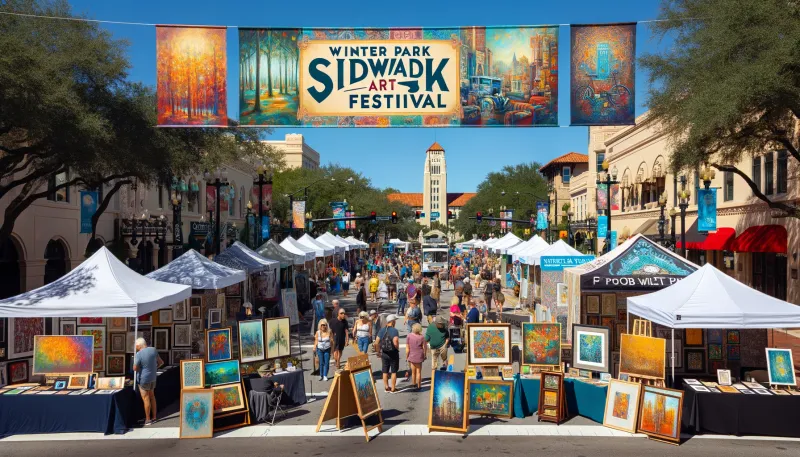 Winter Park Sidewalk Art Festival – Winter Park