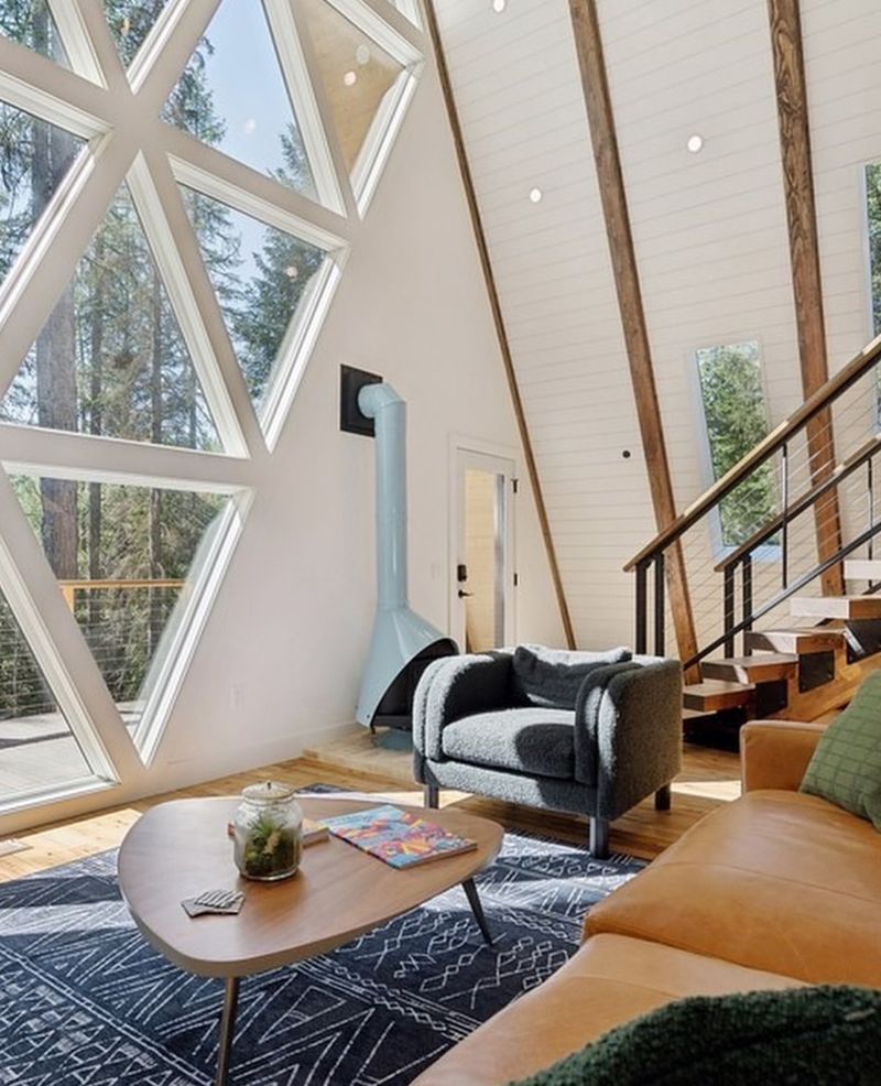 7 Montana A-Frame Chalets With Interiors That Whisper Cozy - Decor Hint Glacier View Retreat