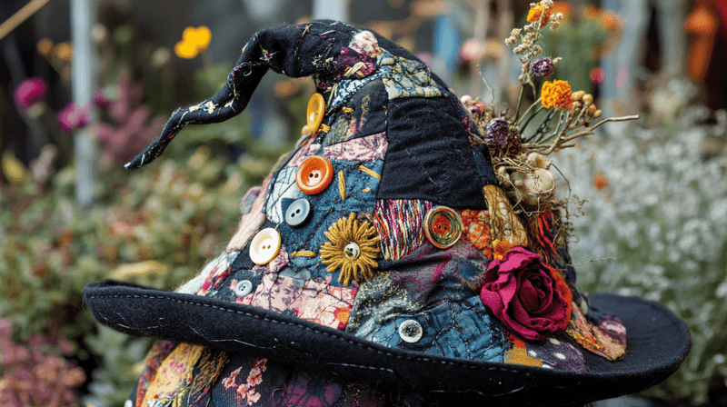 Monochrome Witch Hat Centerpieces