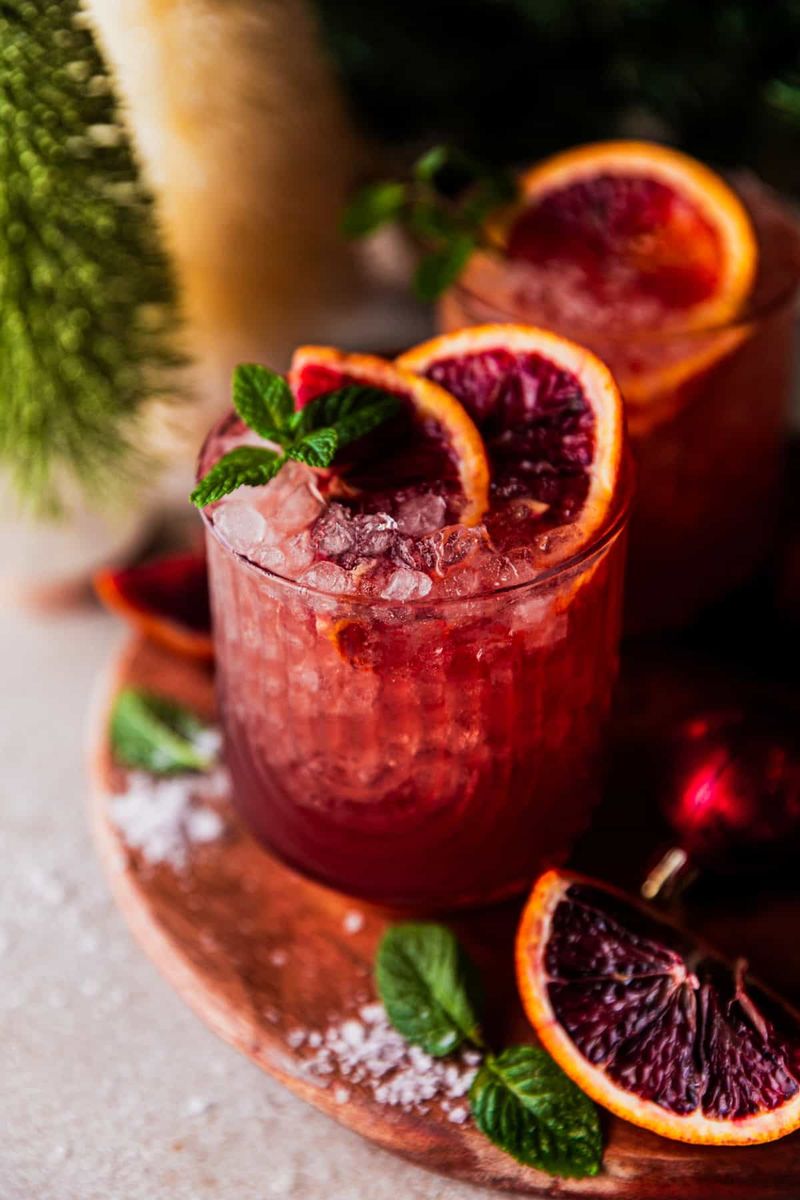 Blood Orange Paloma Fizz