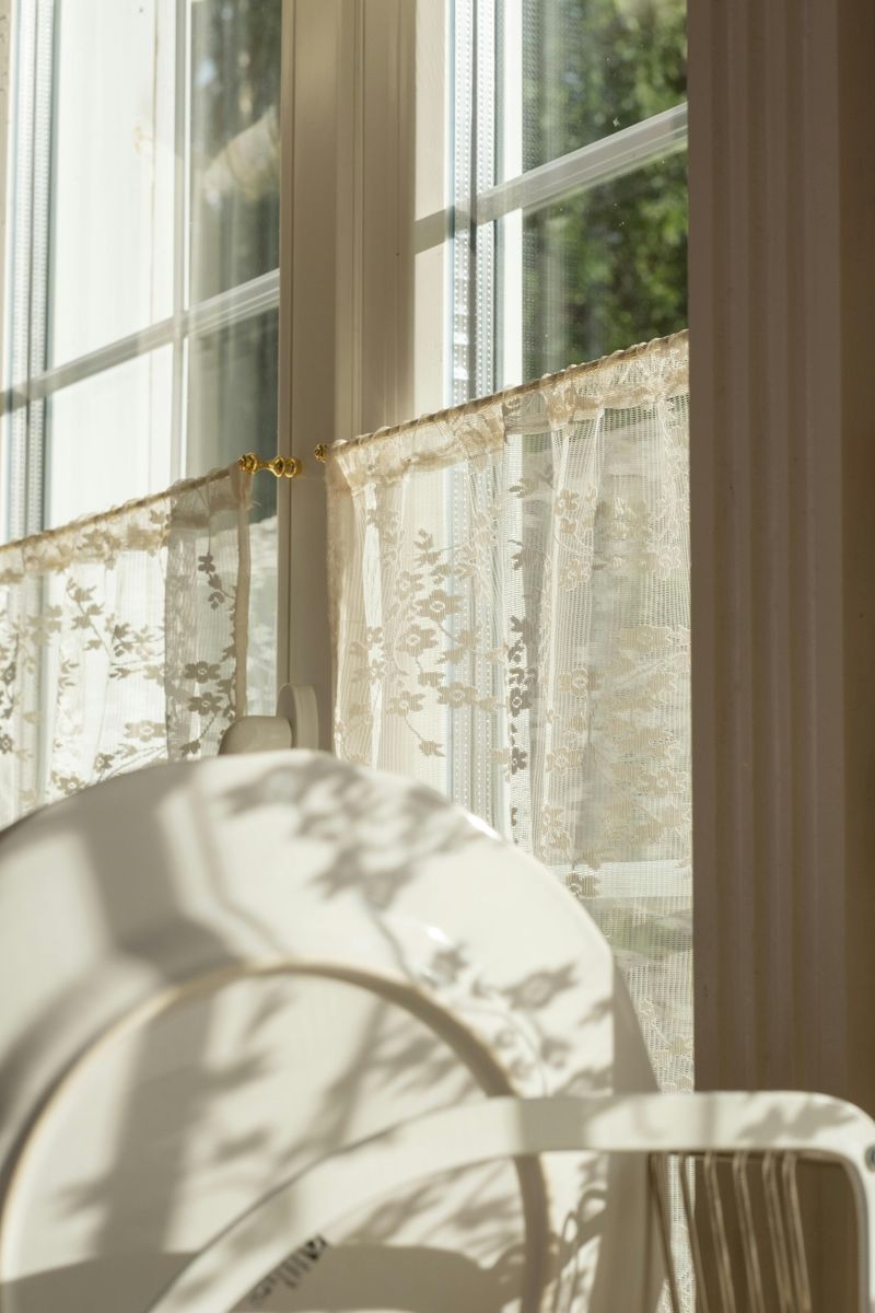 Patterned Curtains Or Café Drapes