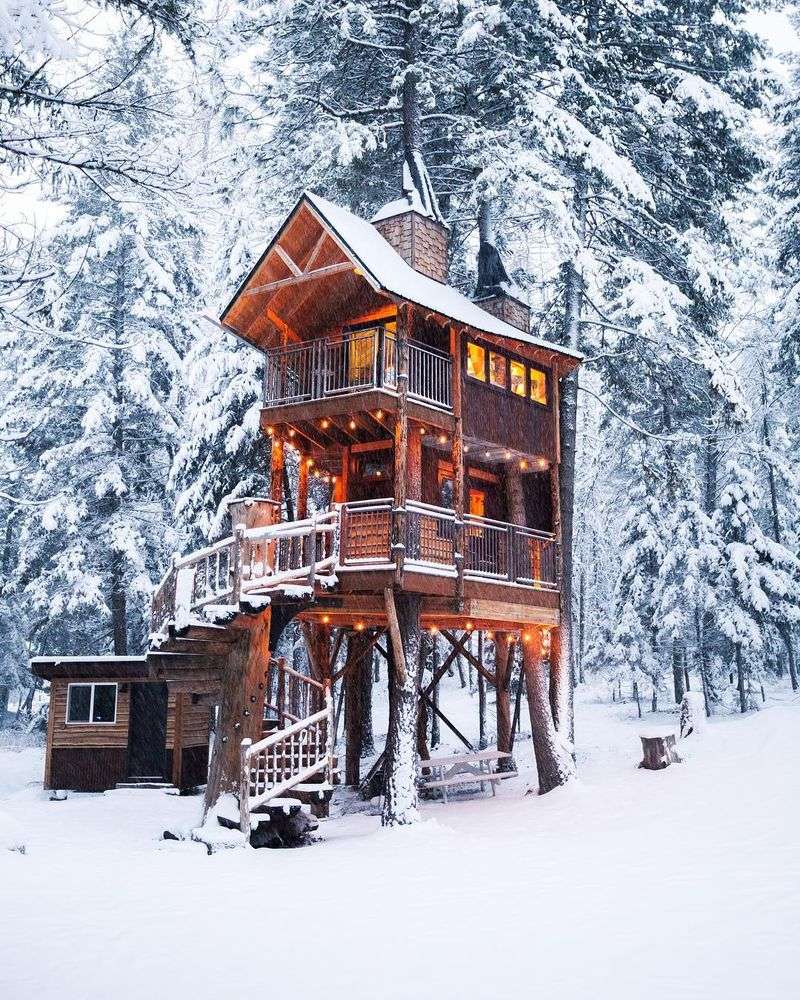 12 Minnesota Cabin Living Rooms Built For Snowy Nights - Decor Hint Treetop Sanctuary